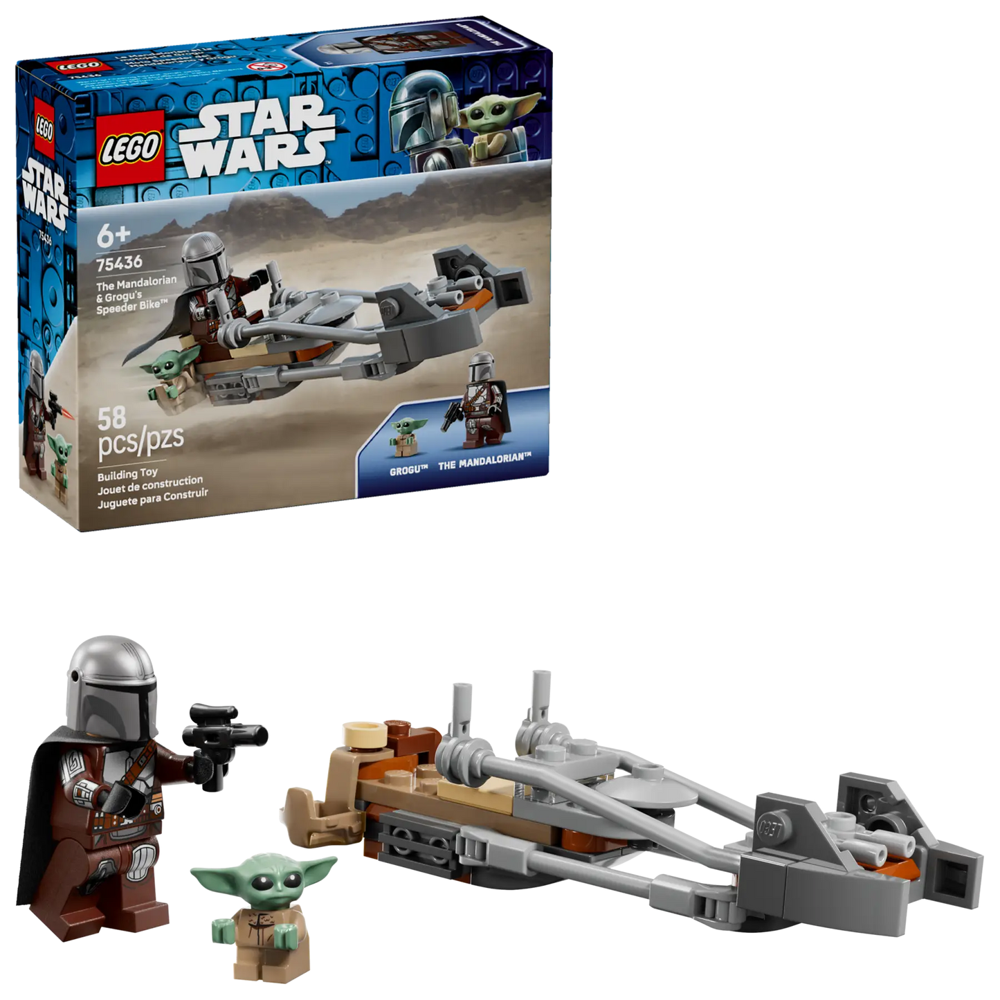 DISPONIBILE DA GENNAIO 2026 - 75436 LEGO Star Wars - Speeder Bike™ del Mandaloriano e di Grogu