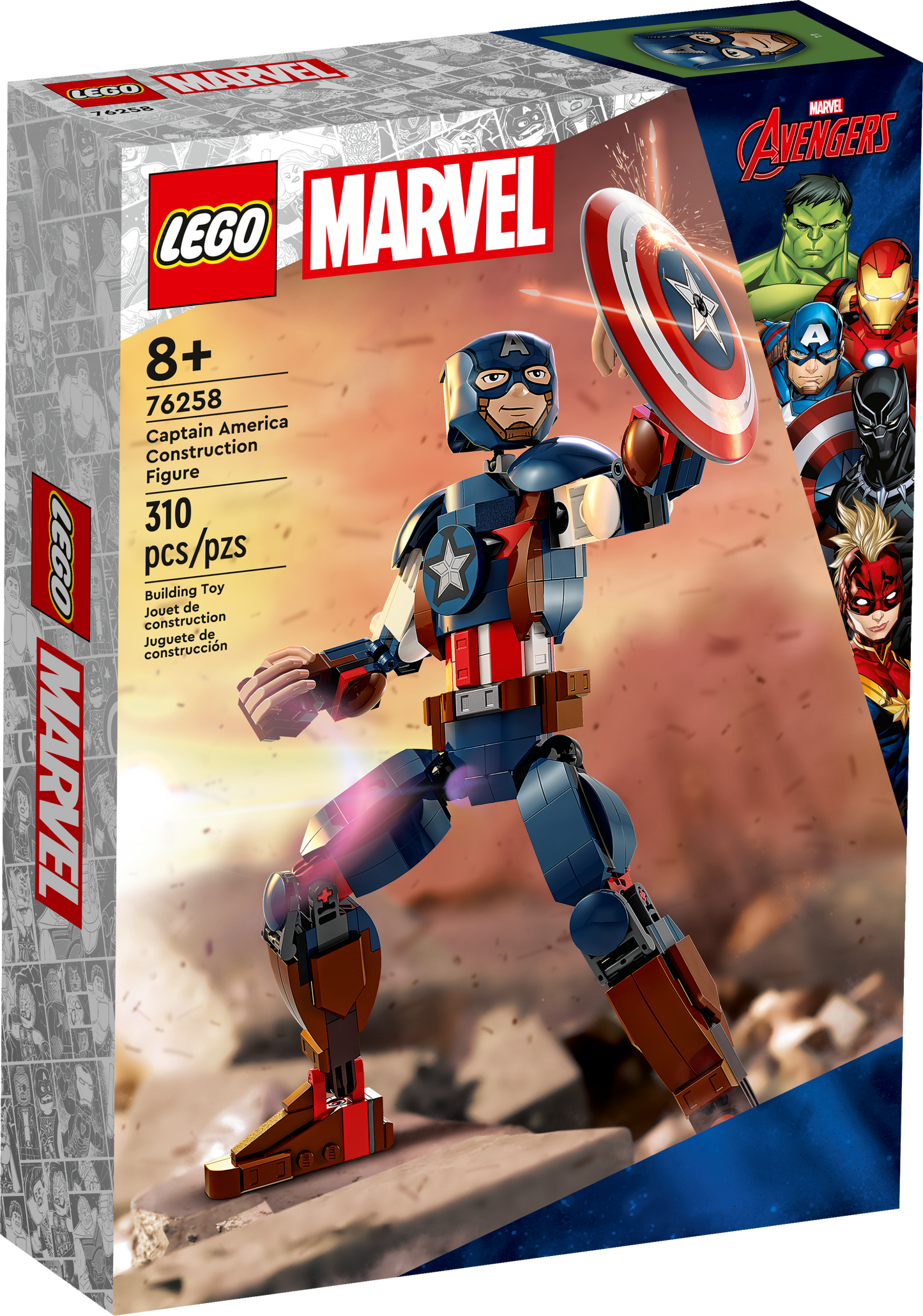 76258 LEGO Marvel Super Heroes - Personaggio di Captain America