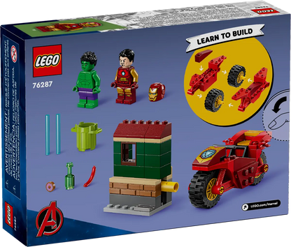 76287 LEGO Marvel - Iron Man con moto e The Hulk