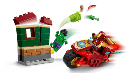 76287 LEGO Marvel - Iron Man con moto e The Hulk
