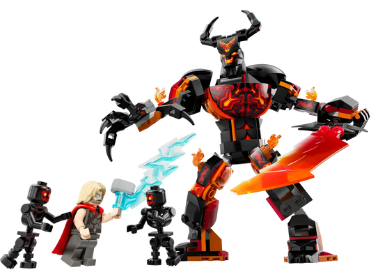76289 ESCLUSIVA LEGO DC Super Heroes - Thor vs. personaggio costruibile di Surtur