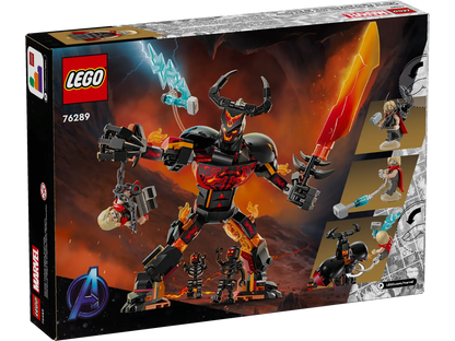 76289 ESCLUSIVA LEGO DC Super Heroes - Thor vs. personaggio costruibile di Surtur