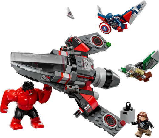 76292 LEGO Marvel - Battaglia Captain America vs. Hulk Rosso