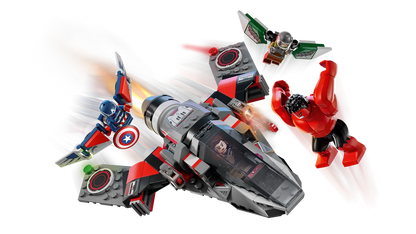 76292 LEGO Marvel - Battaglia Captain America vs. Hulk Rosso