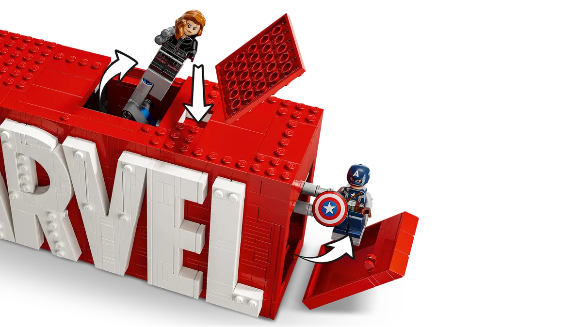 DISPONIBILE DA GENNAIO 2025 - 76313 LEGO Marvel - Logo e Minifigure MARVEL