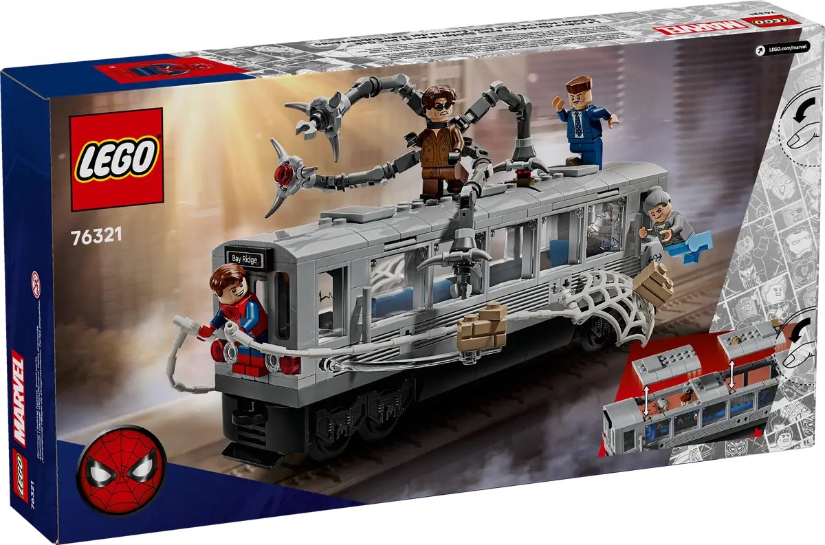 76321 LEGO Marvel - Spider-Man contro Doc Ock: duello sul treno