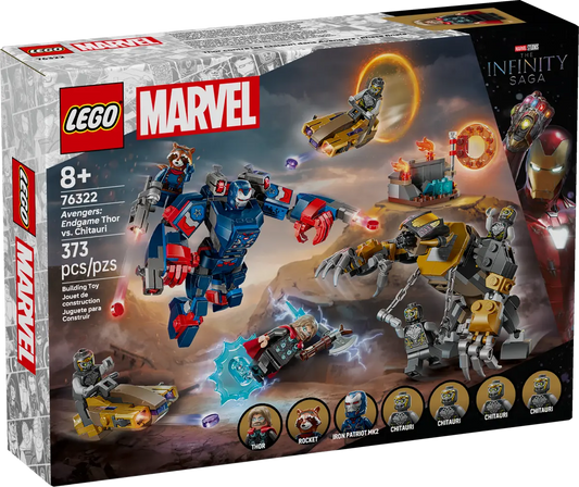 DISPONIBILE DA AGOSTO 2025 - 76322 LEGO Marvel - Avengers: Endgame Thor contro Chitauri