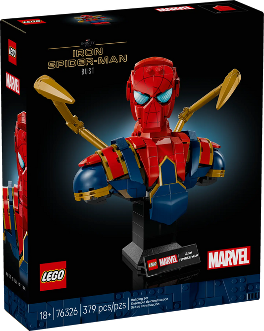 DISPONIBILE DA AGOSTO 2025 - 76326 LEGO Marvel - Busto di Iron Spider-Man