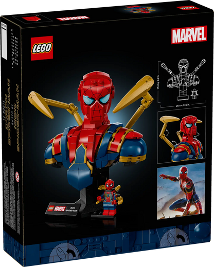 DISPONIBILE DA AGOSTO 2025 - 76326 LEGO Marvel - Busto di Iron Spider-Man
