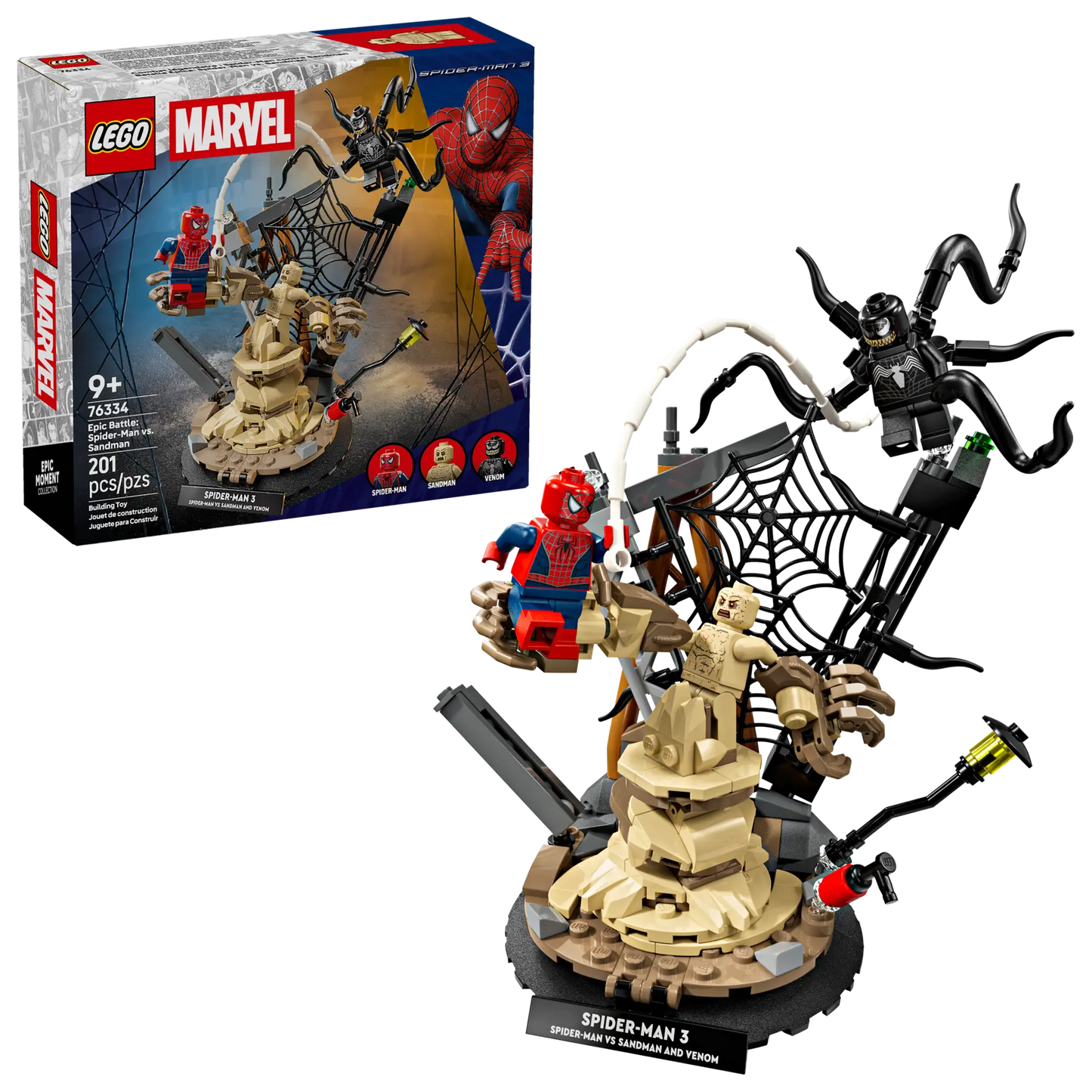 DISPONIBILE DA GENNAIO 2026 - 76334 LEGO Marvel - Battaglia epica: Spider-Man vs. Sandman