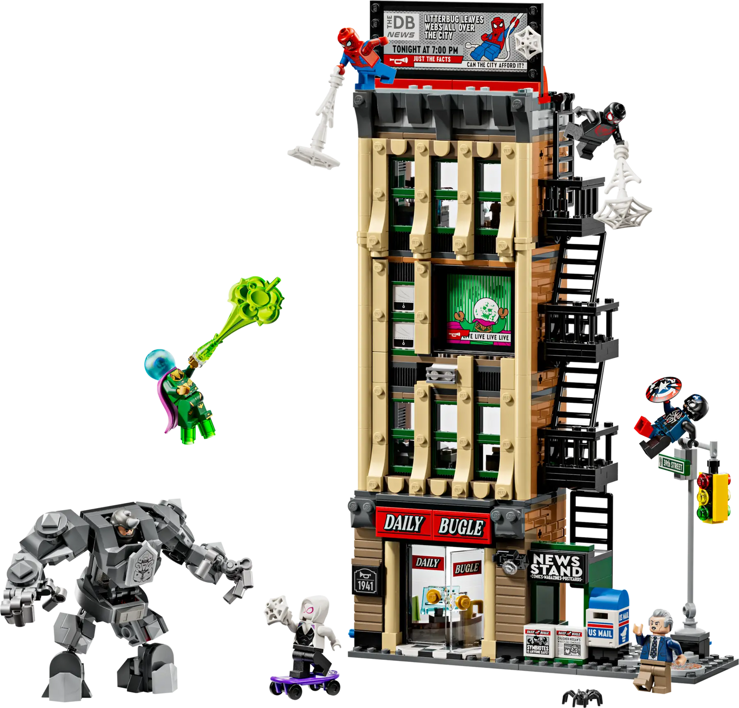 DISPONIBILE DA GENNAIO 2026 - 76342 LEGO Marvel - Spider-Man vs. Mysterio: il Daily Bugle