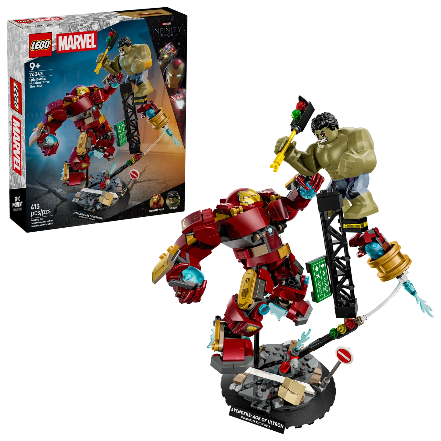 DISPONIBILE DA GENNAIO 2026 - 76343 LEGO Marvel - Battaglia epica: Hulkbuster vs. The Hulk