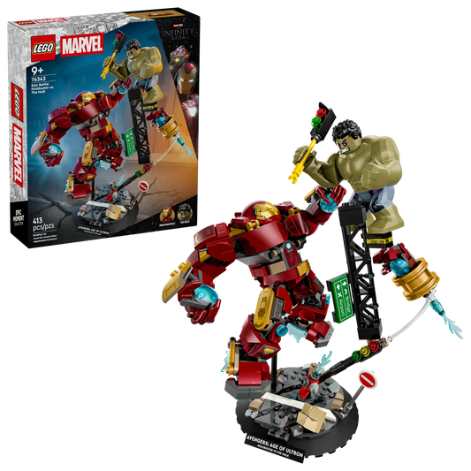DISPONIBILE DA GENNAIO 2026 - 76343 LEGO Marvel - Battaglia epica: Hulkbuster vs. The Hulk