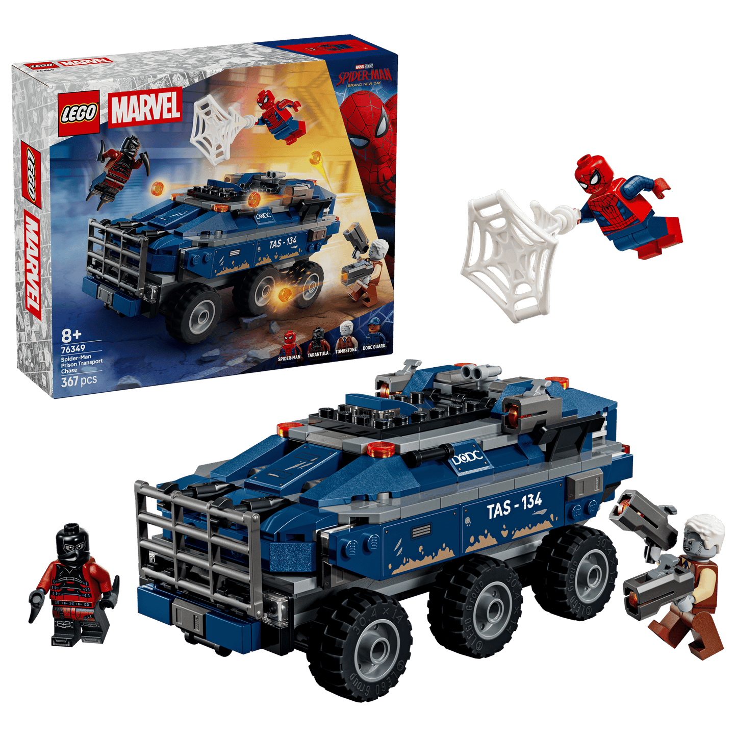 DISPOINIBILE DA GIUGNO 2026 - 76349 LEGO Marvel - Spider-Man: Inseguimento del trasportatore di detenut
