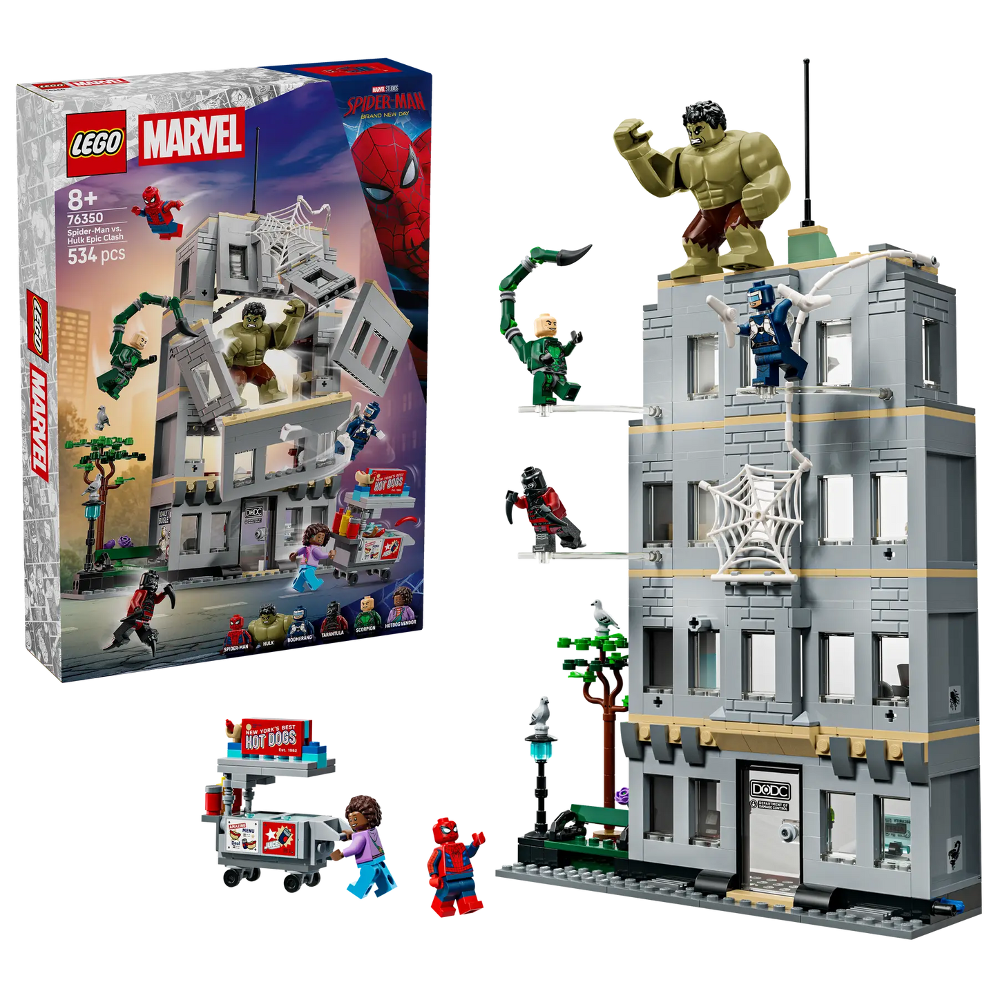 DISPOINIBILE DA GIUGNO 2026 - 76350 LEGO Marvel - Scontro epico: Spider-Man vs. Hulk