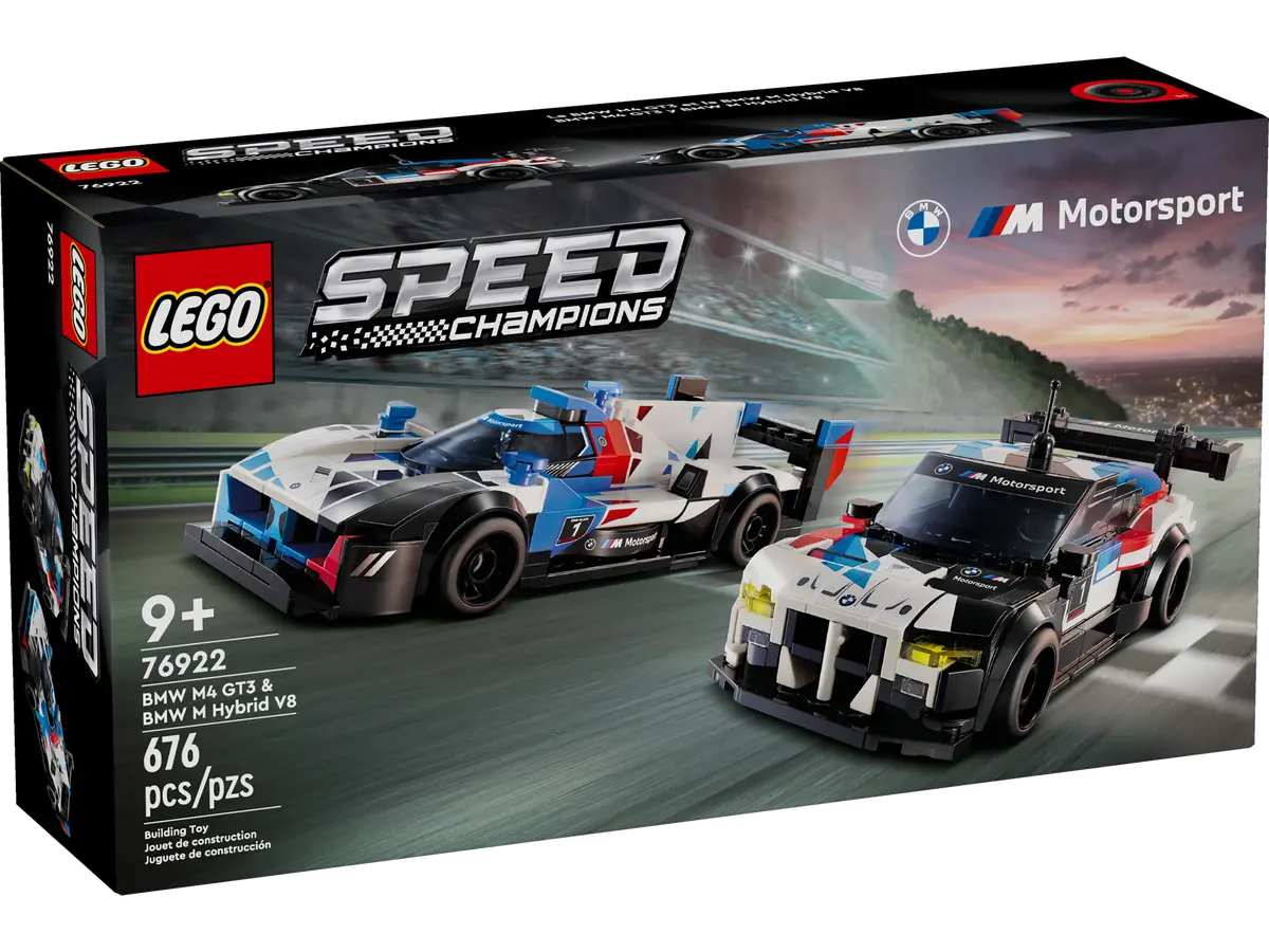 76922 LEGO Speed Champions - Auto da corsa BMW M4 GT3 e BMW M Hybrid V8