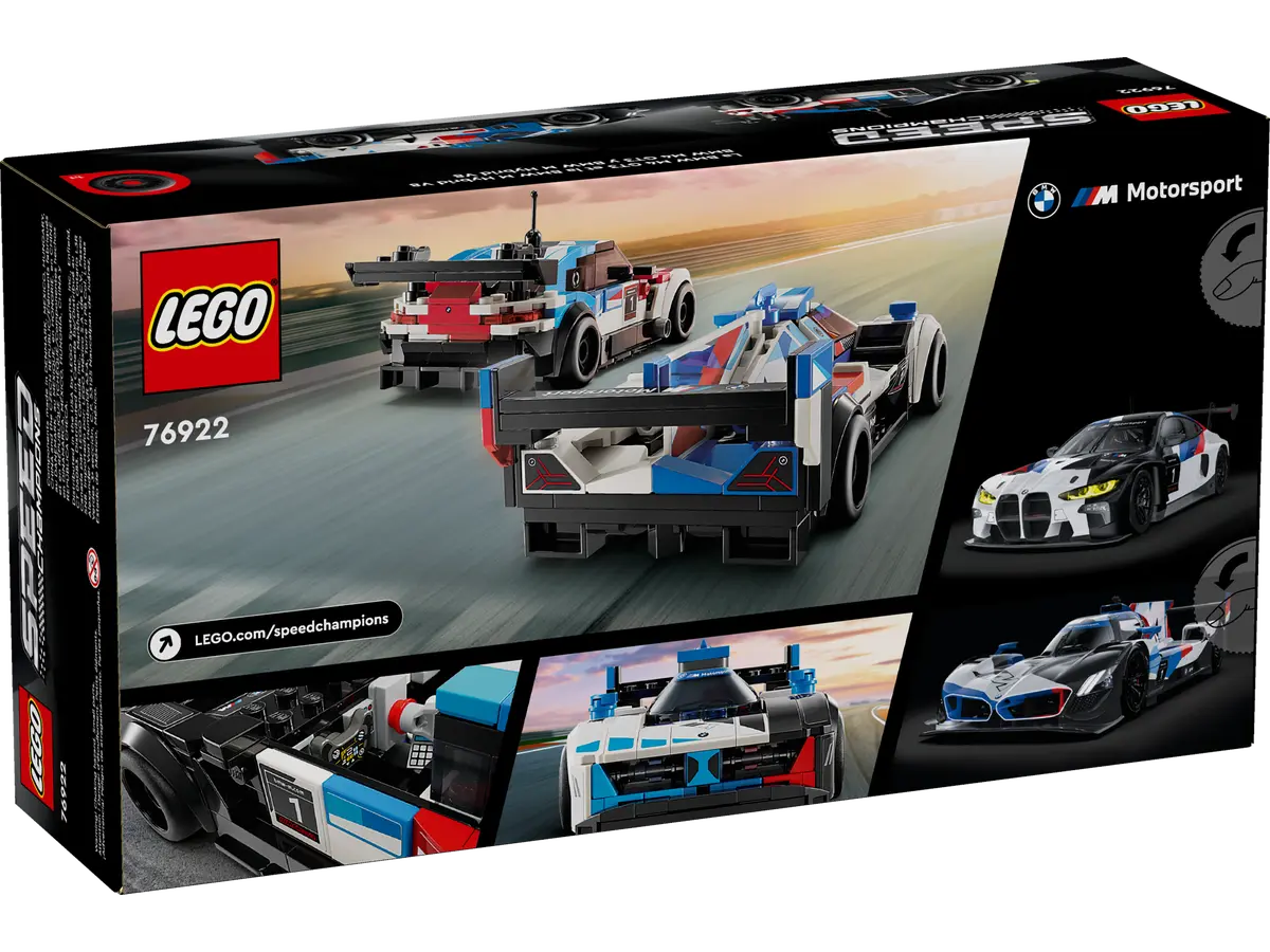DISPONIBILE DA MARZO 2024 - 76922 LEGO Speed Champions - Auto da corsa BMW M4 GT3 e BMW M Hybrid V8