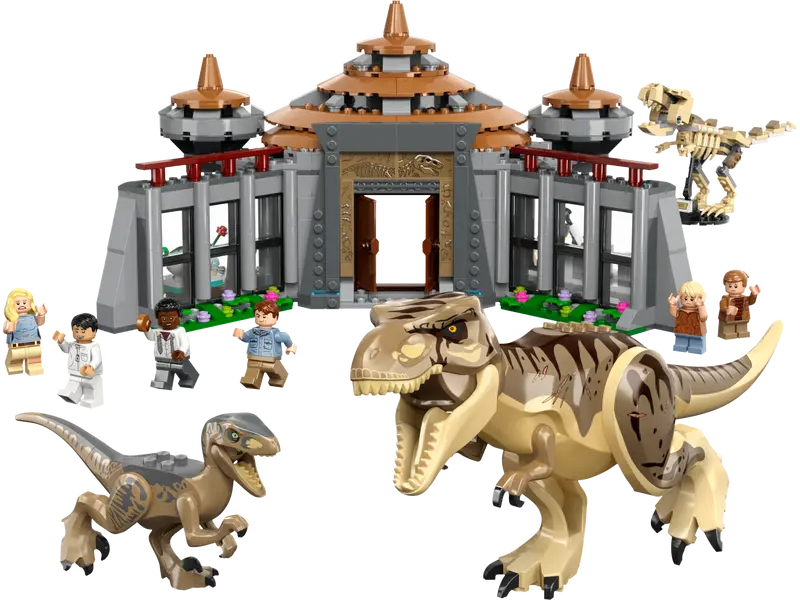 76961 LEGO Jurassic World - Centro visitatori: l’attacco del T. rex e del Raptor