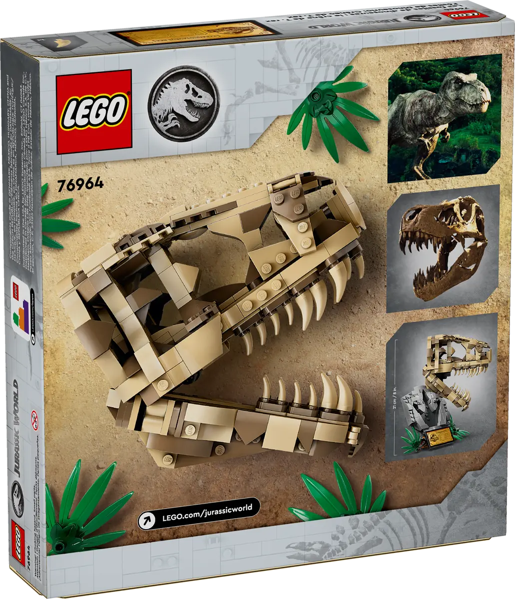76964 LEGO Jurassic World - Fossili di dinosauro: Teschio di T.rex