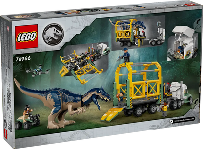 76966 LEGO Jurassic World - Missione dinosauro: camion di trasporto dell’allosauro