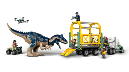 76966 LEGO Jurassic World - Missione dinosauro: camion di trasporto dell’allosauro