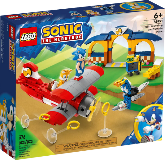 76991 LEGO Sonic the Hedgehog™ – Tails's Workshop e Aereo Tornado