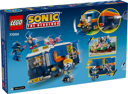DISPONIBILE DA AGOSTO 2025 - 77006 LEGO Sonic the Hedgehog™ – Camion di comando Team Sonic
