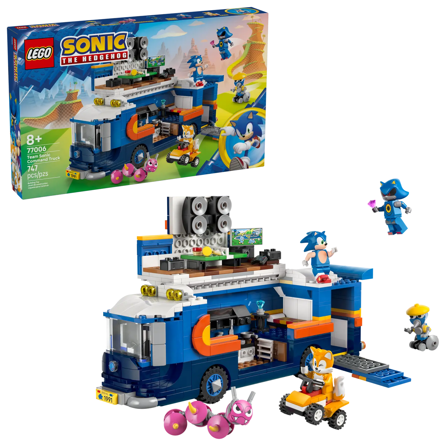 DISPONIBILE DA AGOSTO 2025 - 77006 LEGO Sonic the Hedgehog™ – Camion di comando Team Sonic