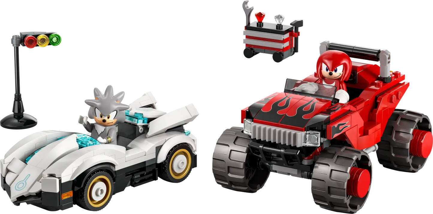 77118 LEGO Sonic the Hedgehog™ – Auto di Silver vs. Monster Truck di Knuckles