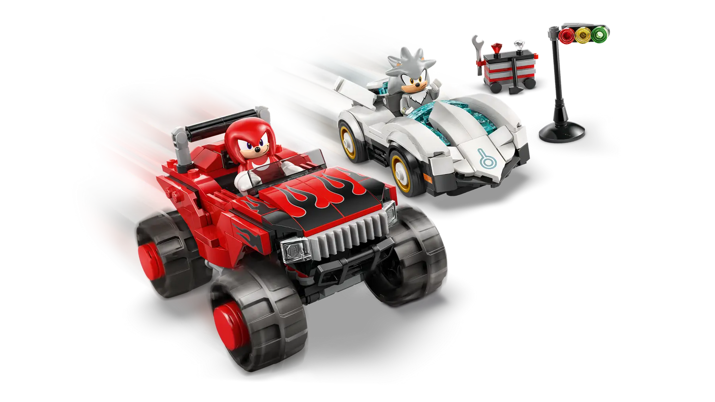 77118 LEGO Sonic the Hedgehog™ – Auto di Silver vs. Monster Truck di Knuckles