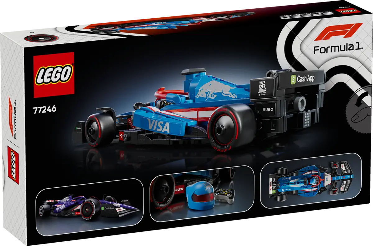 DISPONIBILE DA MARZO 2025 - 77246 LEGO Speed Champions - Auto da corsa F1® Visa Cash App RB VCARB 01