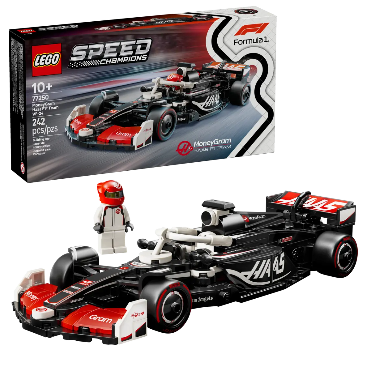 DISPONIBILE DA MARZO 2025 - 77250 LEGO Speed Champions - Auto da corsa MoneyGram Haas F1® Team VF-24