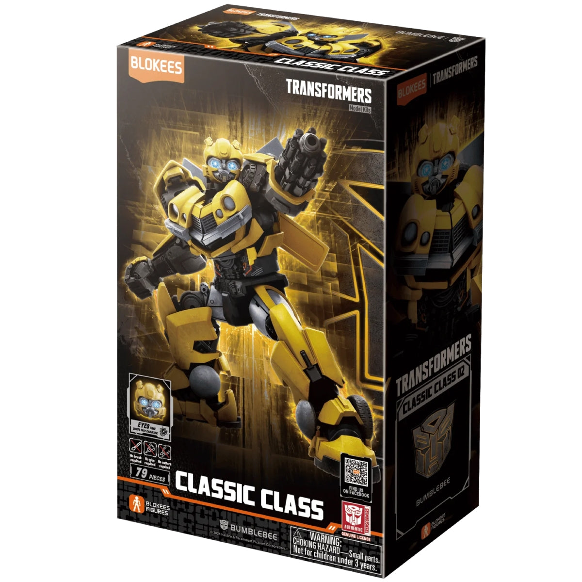 71142 - TRANSFORMERS - CLASSIC CLASS 02 - BUMBLEBEE - 79PZ - LIGHT-UP EYES E CHEST