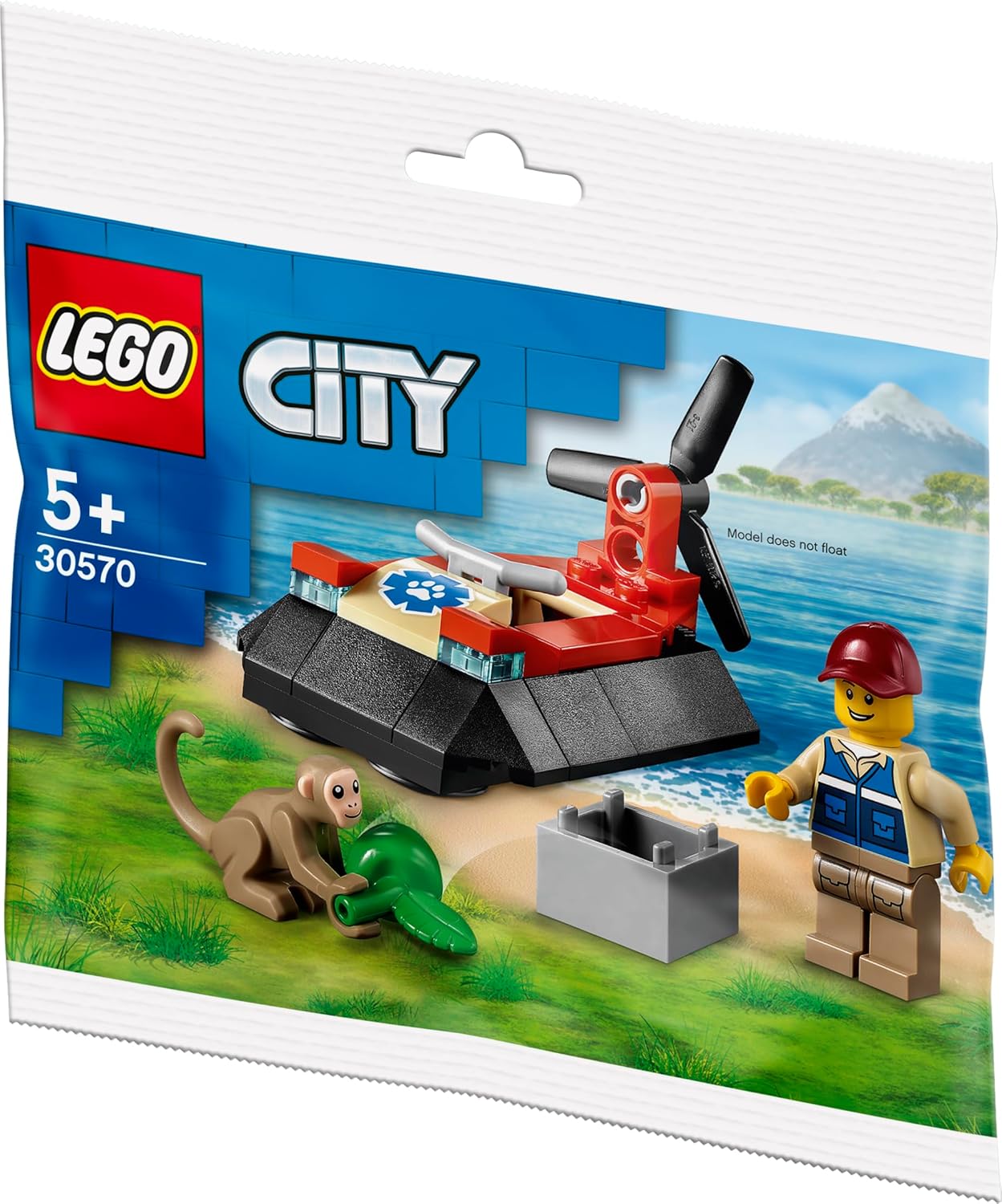 30570 LEGO Polybag City - Barca Salvataggio animali