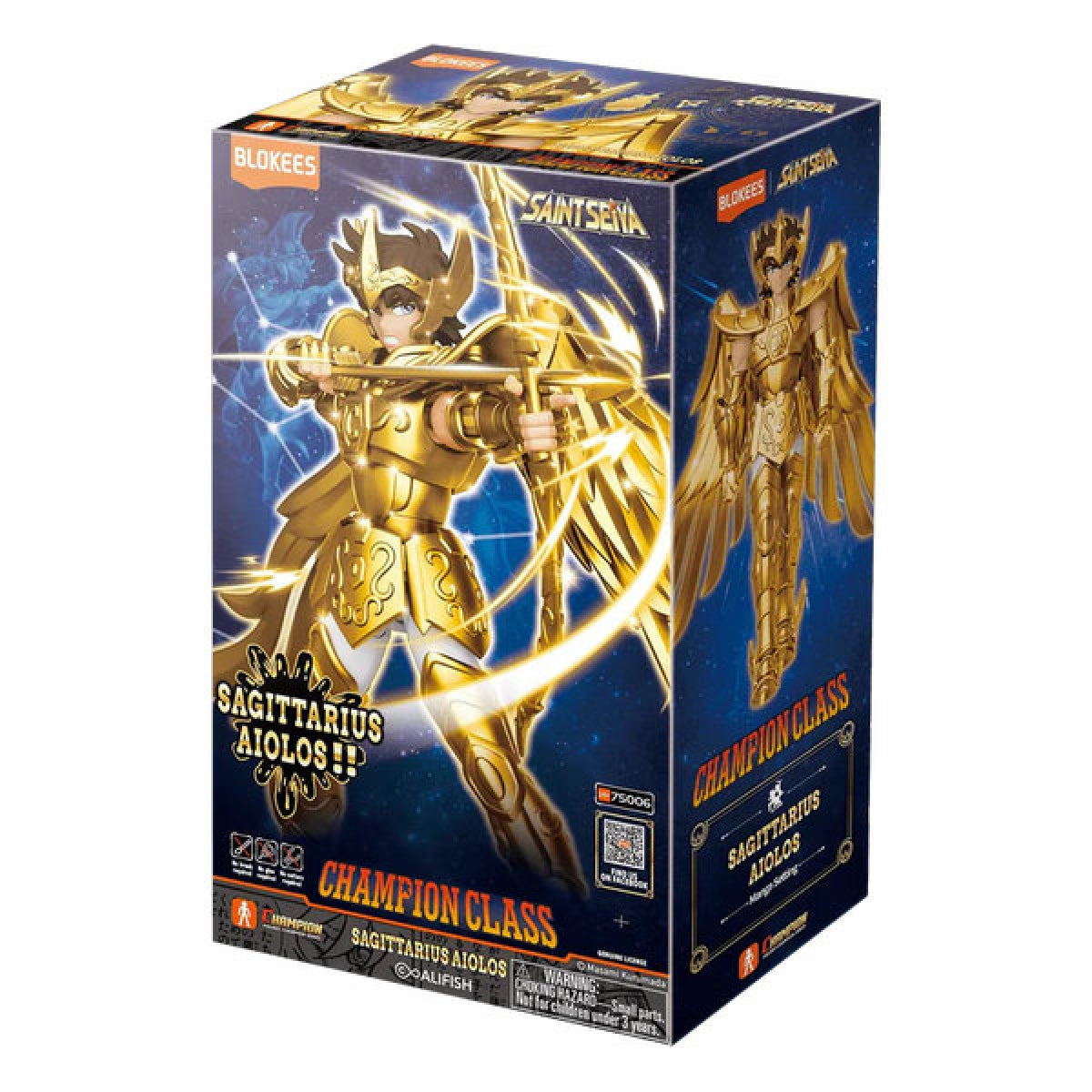 75006 - Blokees Figures - SAINT SEIYA - CHAMPION CLASS - Saggitario Aiolos - 50 parti movibili