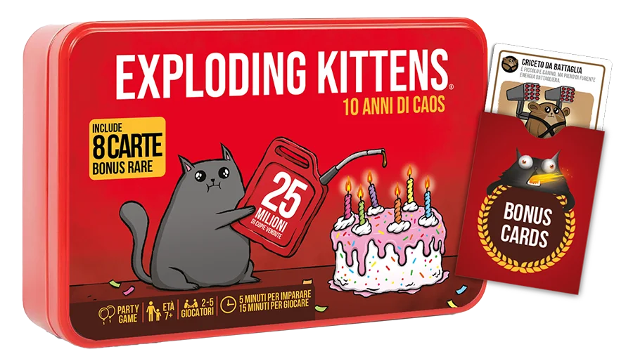 Exploding Kittens: 10 Anni di Caos