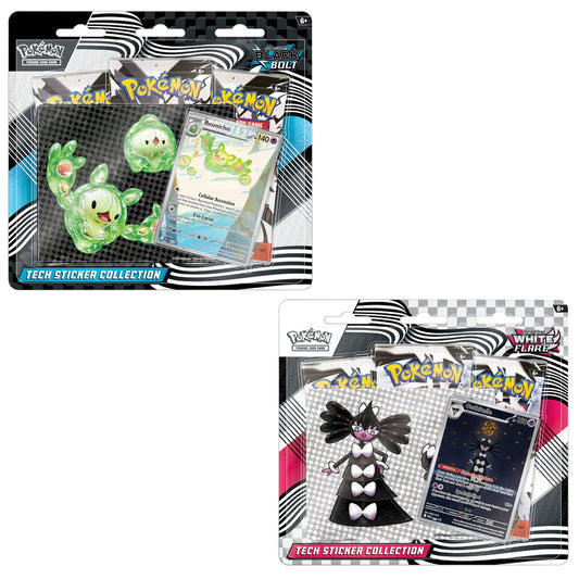 Collezione Pokemon - Collezione con Adesivo - Luce Nera e Fuoco Bianco - Italiano