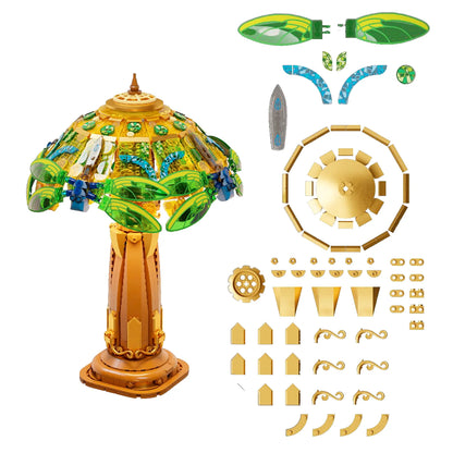 85042 PANTASY Retrò - Lampada da Tavolo in Vetro Tiffany