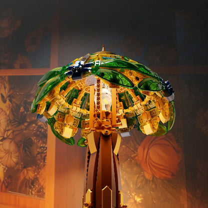 85042 PANTASY Retrò - Lampada da Tavolo in Vetro Tiffany