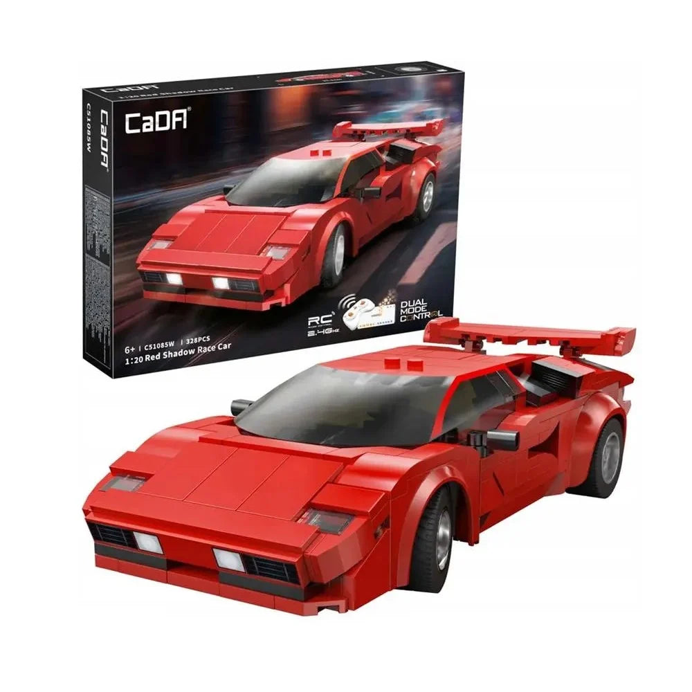 C51085W - CADA - RC Red Shadow Racing Car - 328 Pezzi