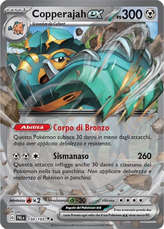 Carta Pokemon - Evoluzioni a Paldea - 150/193 - COPPERAJAH EX - Italiano