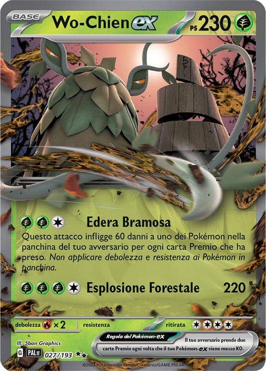 Carta Pokemon - Evoluzioni a Paldea - 027/193 - WO-CHIEN EX - Italiano