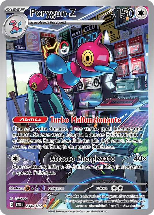 Carta Pokemon - Paradosso Temporale - 214/182 - PORYGON-Z - Italiano
