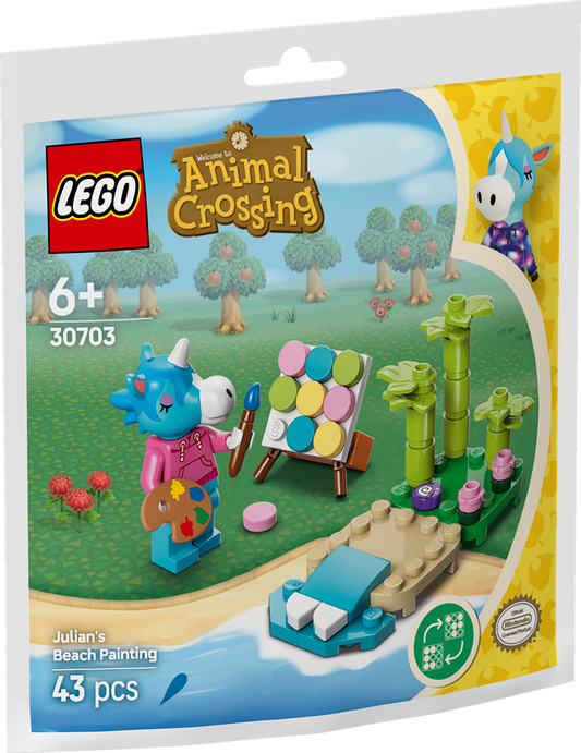 30703 LEGO Polybag Animal Crossing - Giuliano dipinge sulla spiaggia