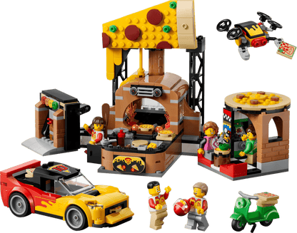 DISPONIBILE DA GIUGNO 2026 - 60496 LEGO City - Centro di consegna pizze con veicoli