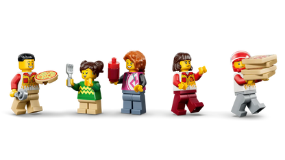 DISPONIBILE DA GIUGNO 2026 - 60496 LEGO City - Centro di consegna pizze con veicoli