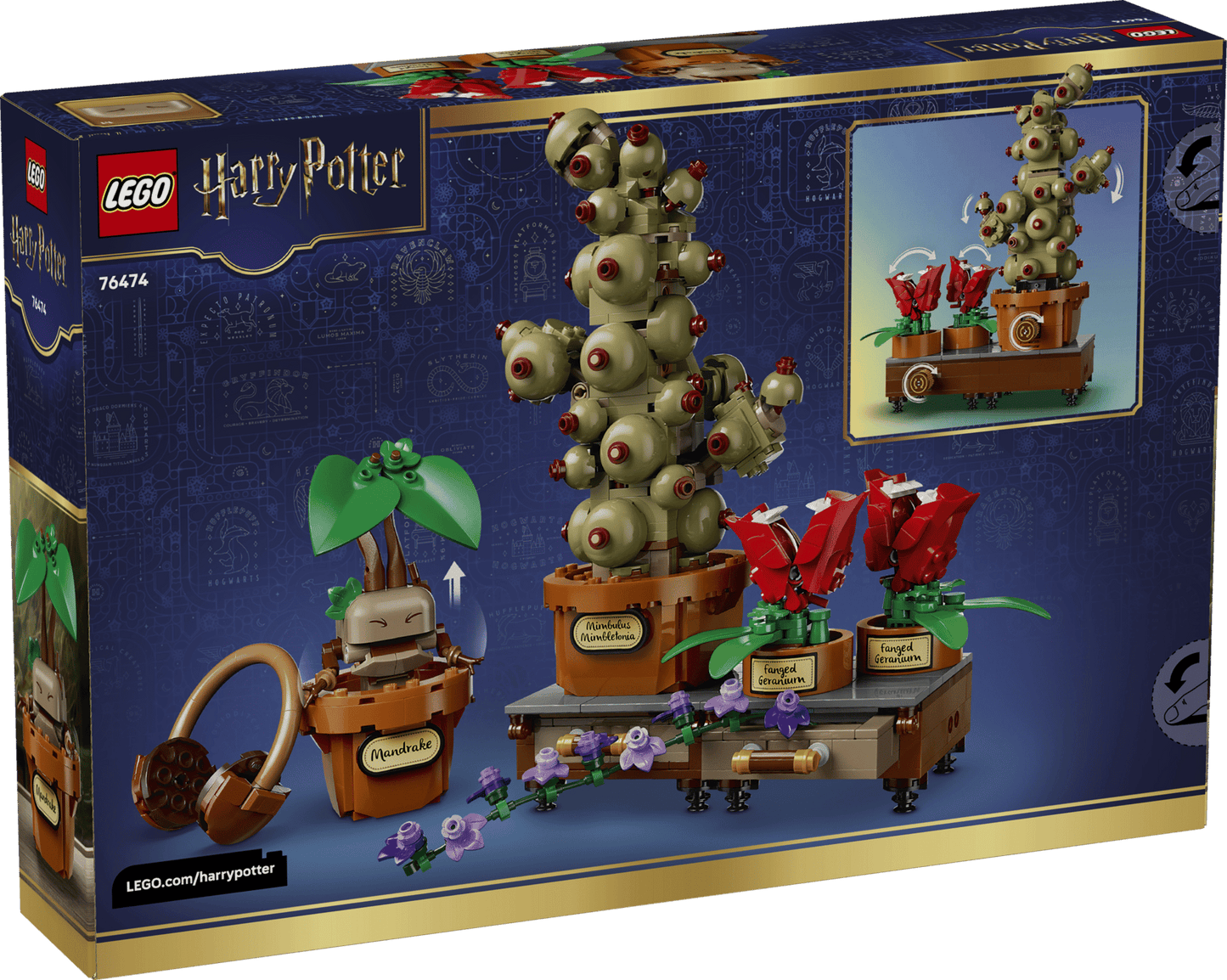 DISPONIBILE DA GIUGNO 2026 - 76474 LEGO Harry Potter - Piante di erbologia di Hogwarts™