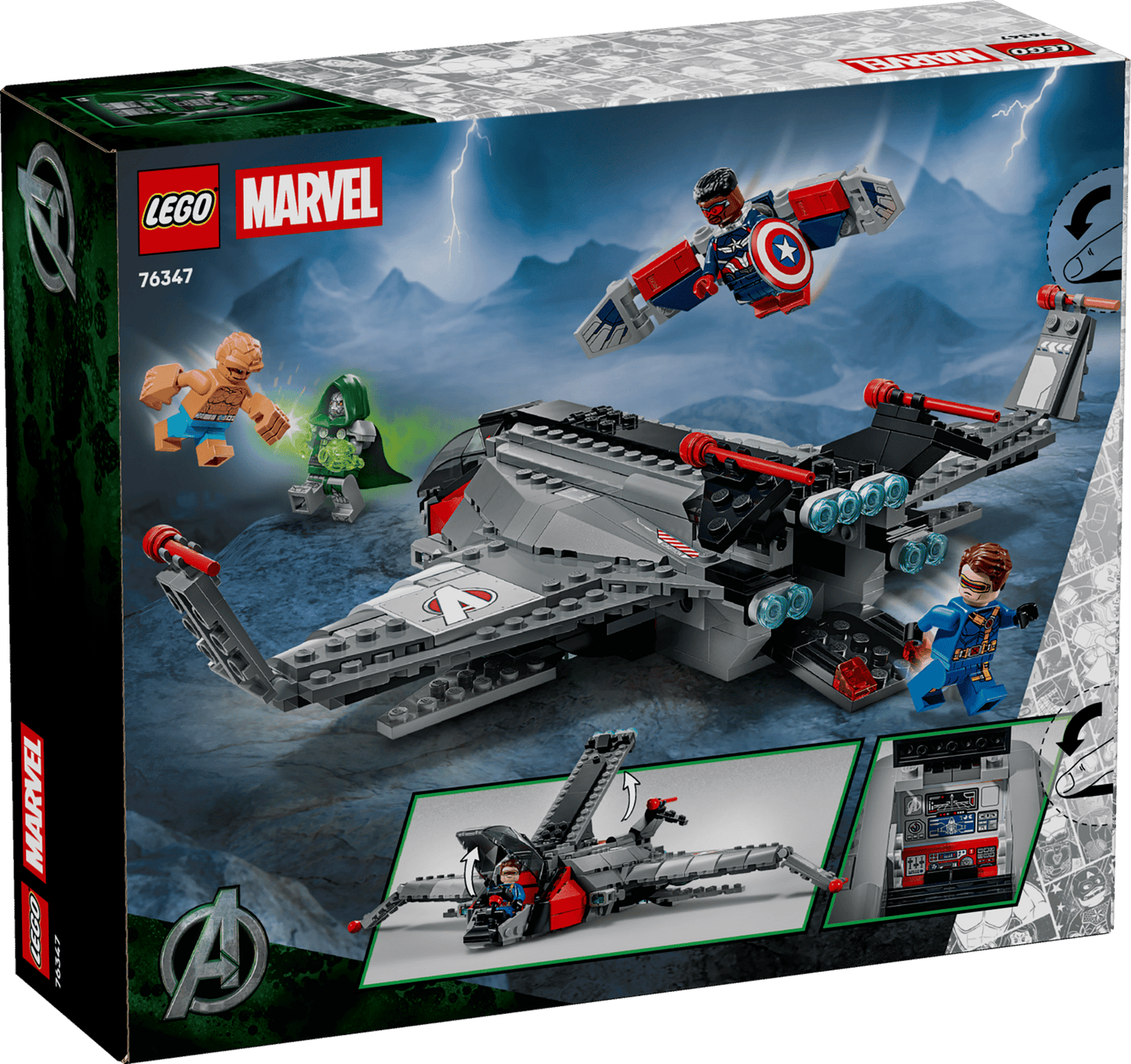 DISPOINIBILE DA OTTOBRE 2026 - 76347 LEGO Marvel - Avengers: Doomsday Quinjet