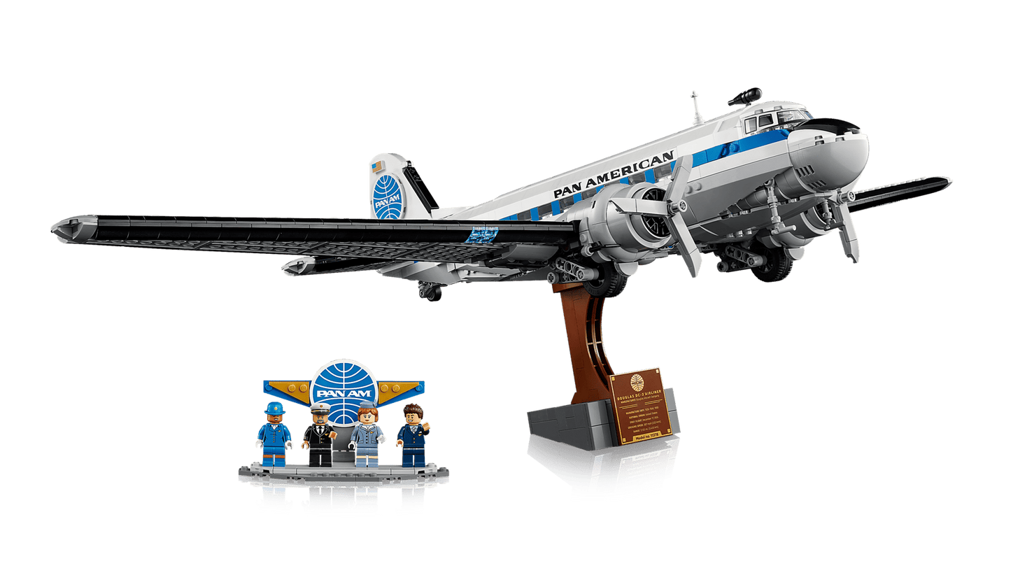 11378 ESCLUSIVA LEGO ICONS - Aereo di linea Douglas™ DC-3™ PAN AM®