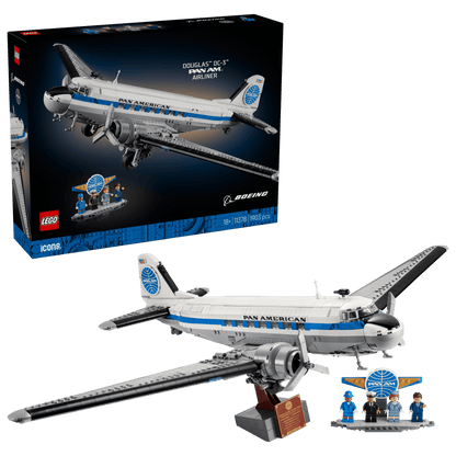 11378 ESCLUSIVA LEGO ICONS - Aereo di linea Douglas™ DC-3™ PAN AM®